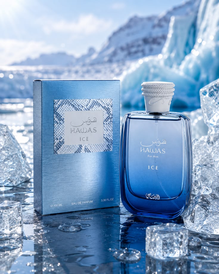 Rasasi Hawas Ice Eau De Parfum For Men – Fresh Aquatic Woody Long Lasting 🤍